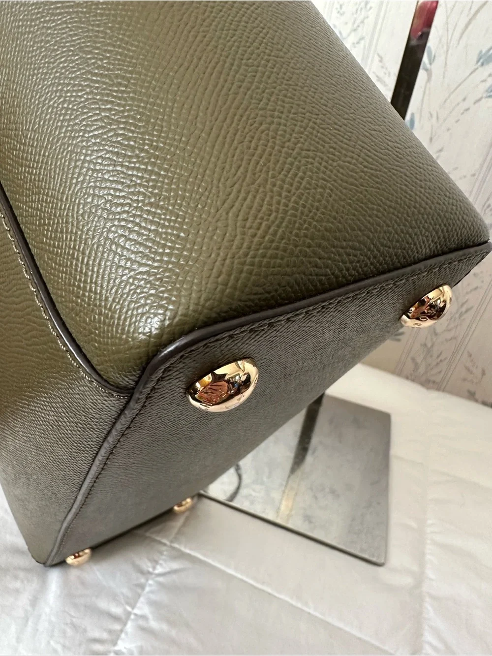 Michael Kors Olive Saffiano Leather Tote with Matching Wallet